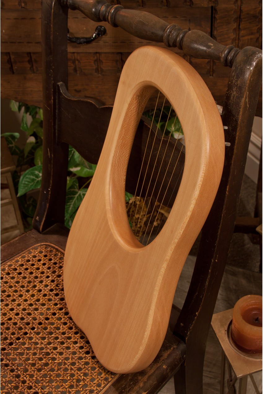 Lyre Harp, 10-String, Lacewood - Lyre Harp | Dulcimer Shofar