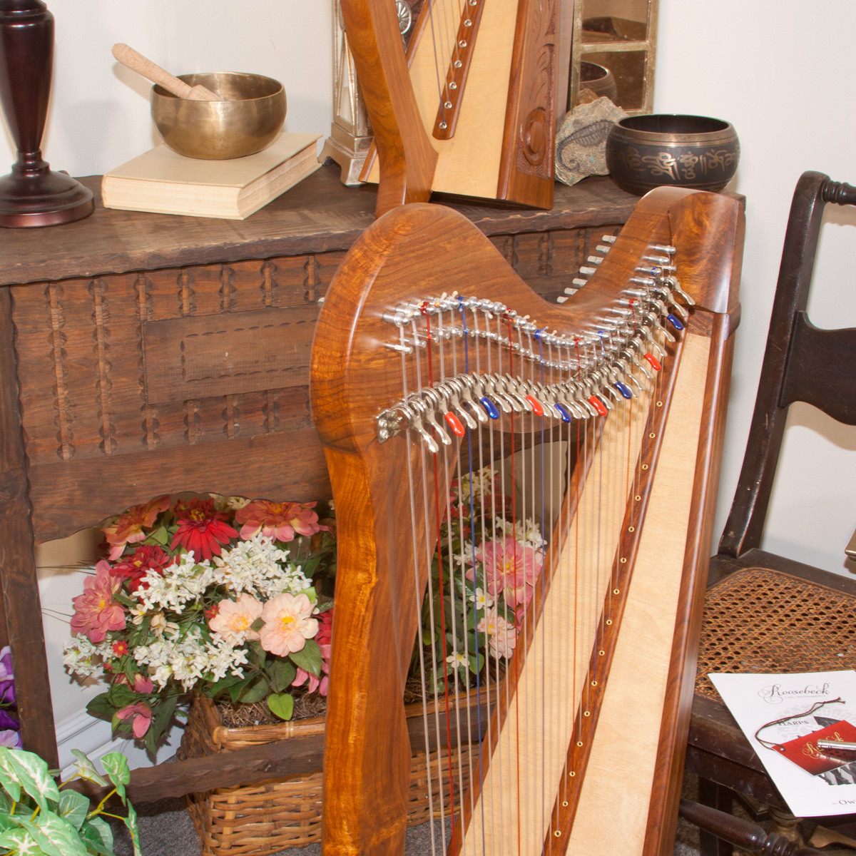 Minstrel Harp, 29 Strings, Sheesham, Chelby Levers, 5 Panel - Harp ...